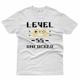 Level Unlocked 4 T-Shirt - 55th Birthday Collection