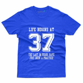 Perfect Life Begins At 37 T-Shirt - 37th Birthday Collection