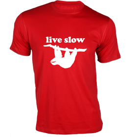 Live Slow - For Fitness Enthusiasts - Gym T-shirts Designs