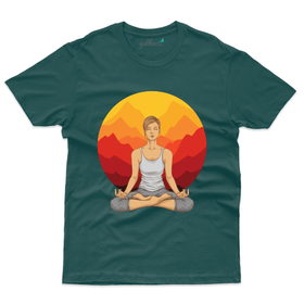 Lotus Posture T-Shirt Design - Yoga Collection