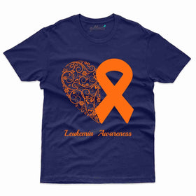 Ribbion Design T-Shirt - Leukemia Collection