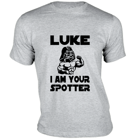 Luke I am Your Spotter - For Fitness Enthusiasts - Gym T-shirts Design
