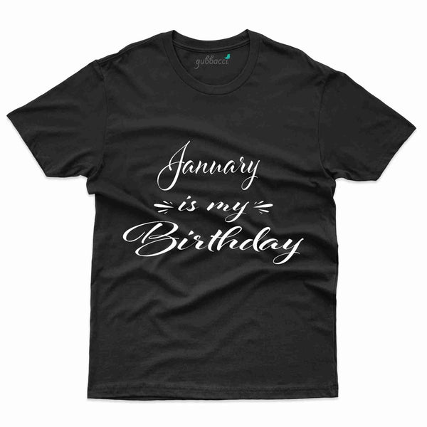 New January T-Shirt - January Birthday Collection - Gubbacci-India