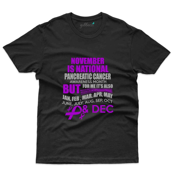 November T-Shirt - Pancreatic Cancer Collection - Gubbacci