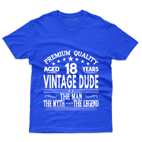 Premium Quality Aged 18 Years T-Shirt - 18th Birthday Collection