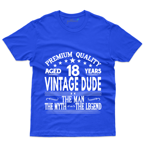 Gubbacci Apparel T-shirt S Premium Quality Aged 18 Years T-Shirt - 18th Birthday Collection Buy Premium Quality Aged 18 Tshirt- 18th Birthday Collection