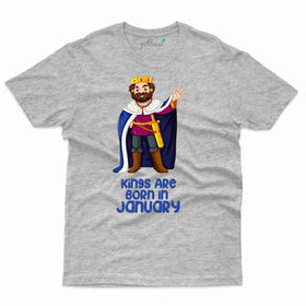 King T-Shirt - January Birthday T-Shirt Collection
