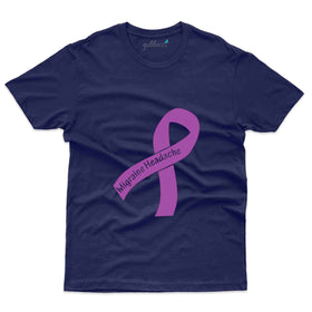 Purple Ribbon 3 T-Shirt- migraine Awareness Collection