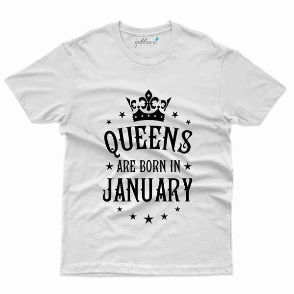 Queen T-Shirt - January Birthday Collection - Gubbacci-India