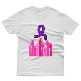 Raise Hand T-Shirt - Pancreatic Cancer Collection