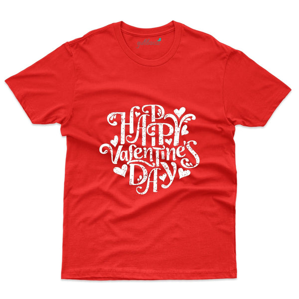 Red Happy Valentine's Day T-Shirt - Valentine's Day Collection - Gubbacci-India