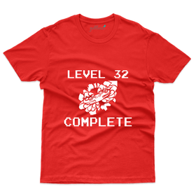 Unisex Level 32 Completed T-Shirt - 32nd Birthday Collection