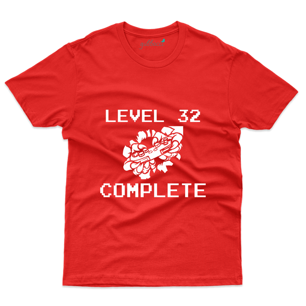 Red Level 32 Complected T-Shirt - 32th Birthday Collection - Gubbacci-India