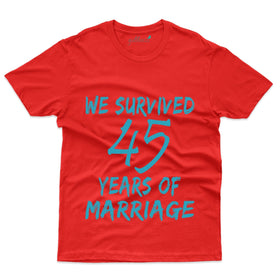 Red We Survived T-Shirt - 45th Anniversary Collection