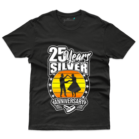Silver Anniversary T-Shirt - 25th Marriage Anniversary
