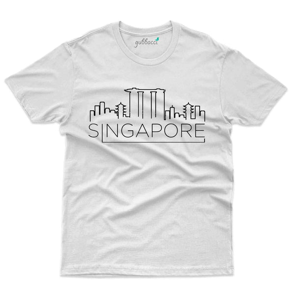 Singapore Skyline T-Shirt - Skyline Collection - Gubbacci-India