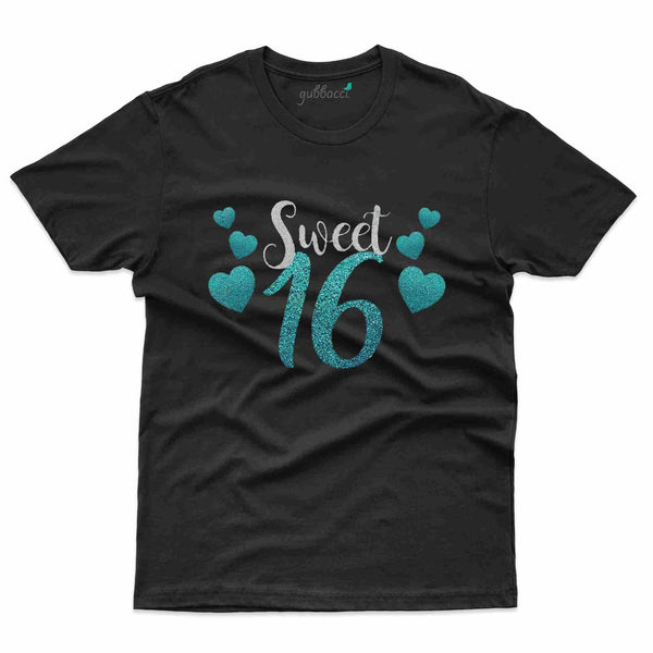 Sweet 16 T-Shirt - 16th Birthday Collection - Gubbacci