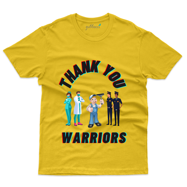 Gubbacci Apparel T-shirt S Thank You Warriors T-Shirt - Covid Heroes Collection Buy Thank You Warriors T-Shirt - Covid Heroes Collection