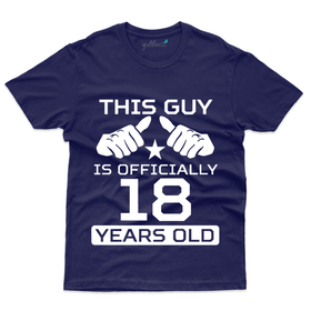 This Guy is Officially 18 Years T-Shirt - 18th Birthday T-Shirt