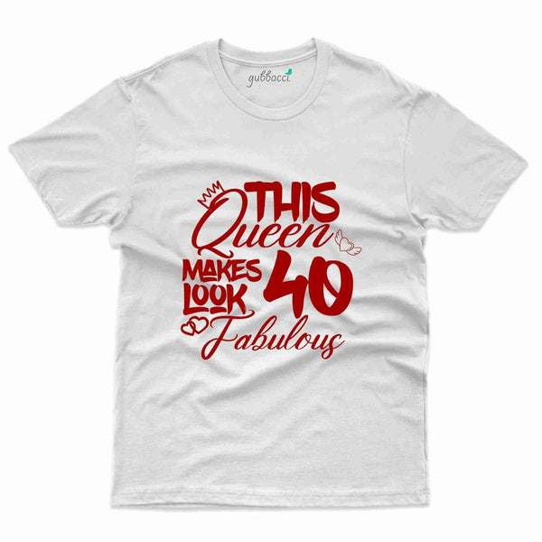 This Queen 40 T-Shirt - 40th Birthday Collection - Gubbacci-India
