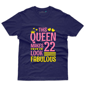 Best Queen 22nd Birthday T-Shirt - 22nd Birthday Collection
