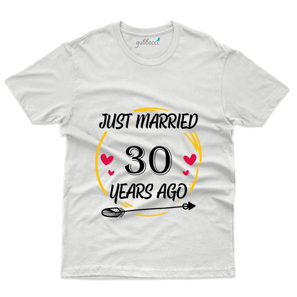 Unique Just Married T-Shirt - 30th Anniversary Collection - Gubbacci-India