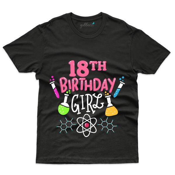 Gubbacci Apparel T-shirt S Unisex 18th Birthday Girl T-Shirt - 18th Birthday Collection Buy Unisex 18th Birthday T-Shirt - 18th Birthday Collection