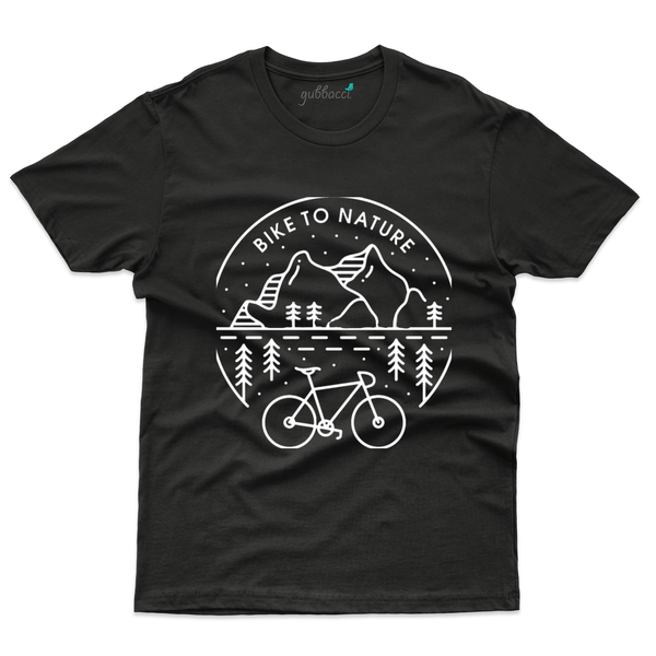 Gubbacci Apparel T-shirt XS Unisex Bike to Nature T-Shirt - For Nature Lovers Buy Unisex Bike to Nature T-Shirt - For Nature Lovers