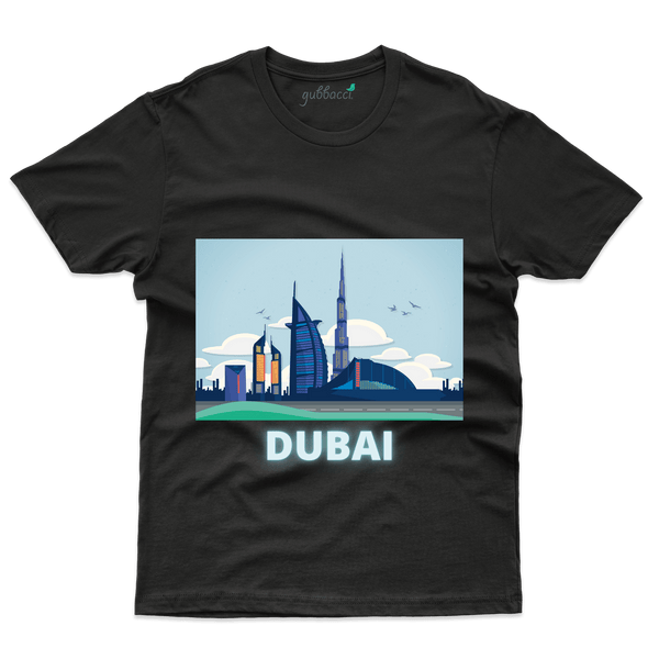Unisex Dubai City 1 T-Shirt - Skyline Collection - Gubbacci-India