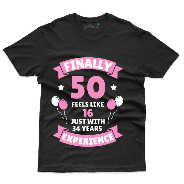 Gubbacci Apparel T-shirt S Unisex Finally 50! T-Shirt - 50th Birthday Collection Unisex Finally 50! T-Shirt - 50th Birthday Collection