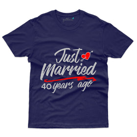 Unisex Just Married T-Shirt - 40th Anniversary Collection