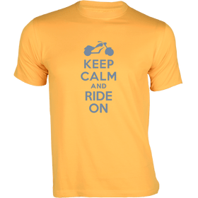 Unisex Keep Calm & Ride On T-Shirt - Bikers Collection