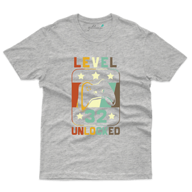 Unisex Level Unlocked T-Shirt: 32th Birthday Collection