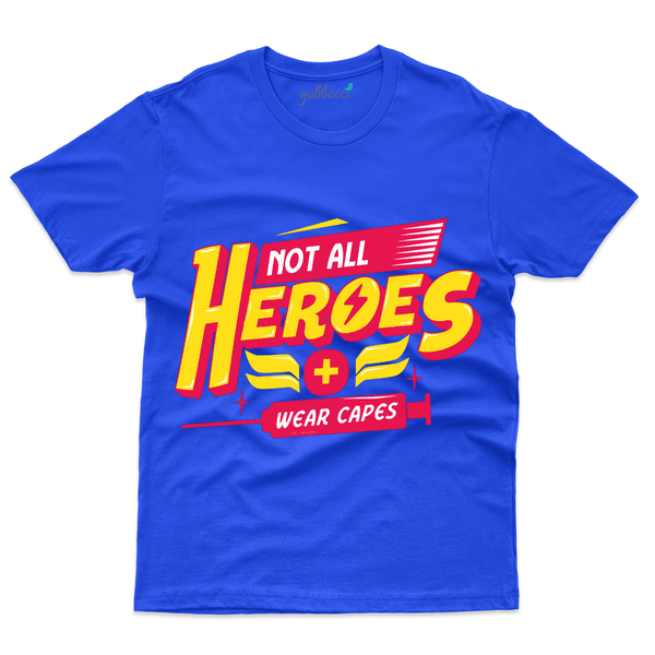 Gubbacci Apparel T-shirt S Unisex Not All Hero's wear Capes T-Shirt - Covid Heroes Collection Buy Unisex Not All Heroes T-Shirt - Covid Heroes Collection