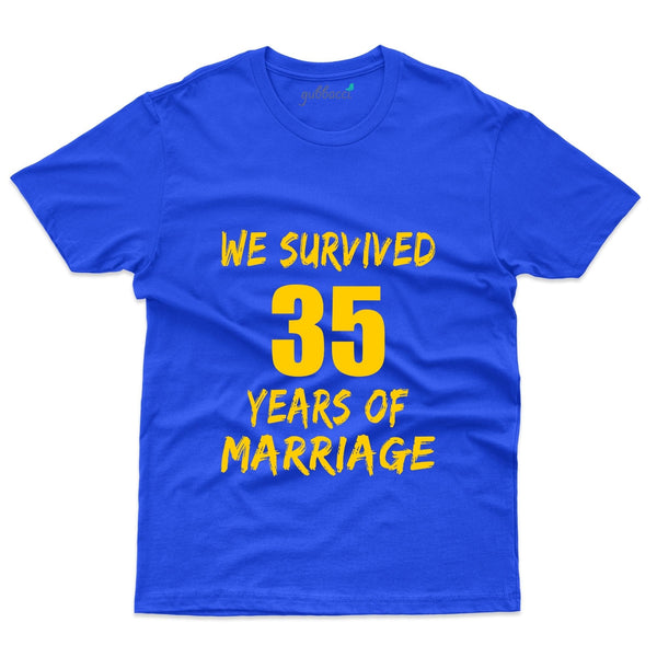 We Survived 35 Years T-Shirt - 35th Anniversary Collection - Gubbacci-India