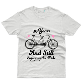 White Enjoying Ride 2 T-Shirt - 30th Anniversary Collection