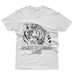 White Tiger T-Shirt -Kanha National Park Collection