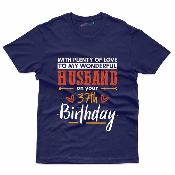 Wonderful Husband T-Shirt - 37th Birthday Collection - Gubbacci-India