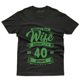 World's Best Wife T-Shirt - 40th Anniversary Collection