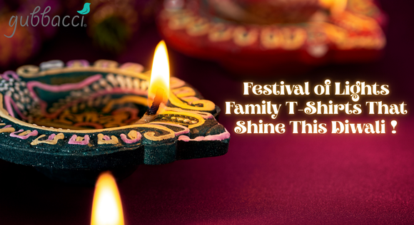 Matching Lights & Looks: Family T-Shirts That Shine This Diwali