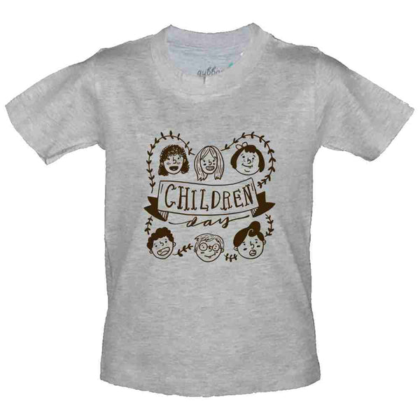 Grey Children's Day T-shirt
