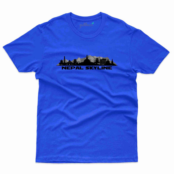 Nepal Skyline T-Shirt - Nepal Collection - Gubbacci