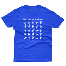 Find A Word T-Shirt - Sign Language Collection