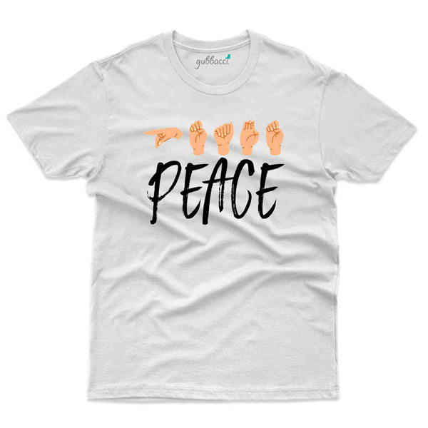 Peace T-Shirt - Sign Language Collection - Gubbacci