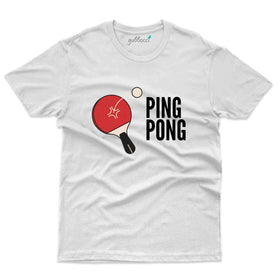 Ping Pong white T-Shirt -Table Tennis Collection