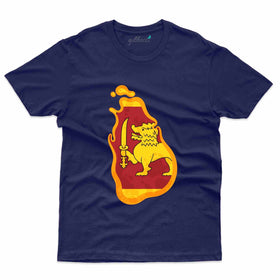 Sri Lanka Map T-Shirt -Sri Lanka Collection