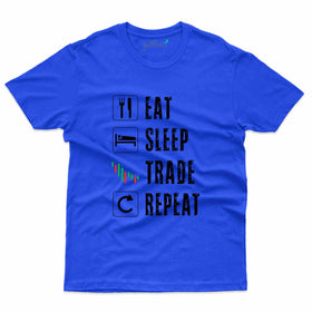 Unisex Eat Sleep Trade Repeat T-Shirt - Stock Market T-Shirt