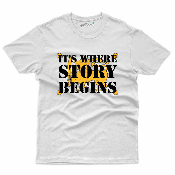 Story Begins T-Shirt -Sri Lanka Collection - Gubbacci