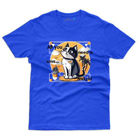 Love and Cat T-shirt - Pet Design T-Shirt Collection