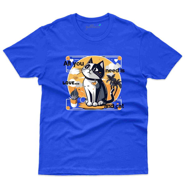 Love and Cat T-shirt - Pet Design T-Shirt Collection
